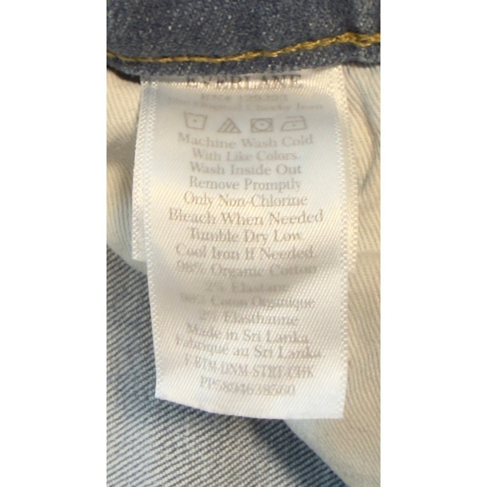 Everlane The Original Cheeky Straight Leg Blue Jeans Waist 24 - Picture 10 of 12